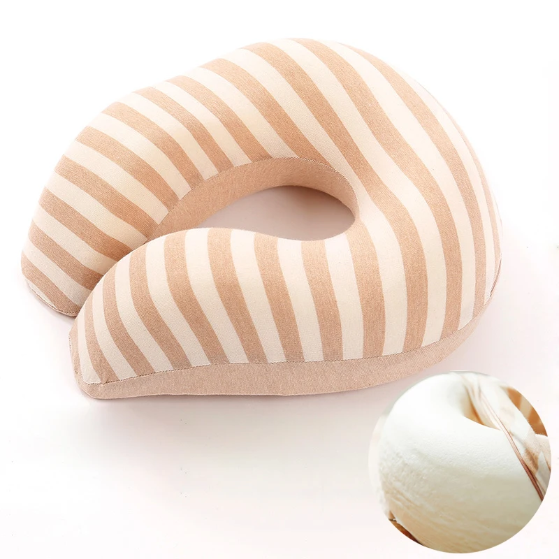 Memory Foam Neck Pillow with Detachable Cotton Pillowcase U Style