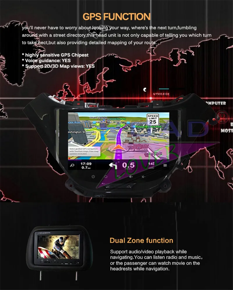 Perfect Roadlover Android 8.1 Car PC Head Unit GPS Navigation For Chevrolet Malibu 2016 Stereo Multimedia Radio Automagnitol 2Din NO DVD 17