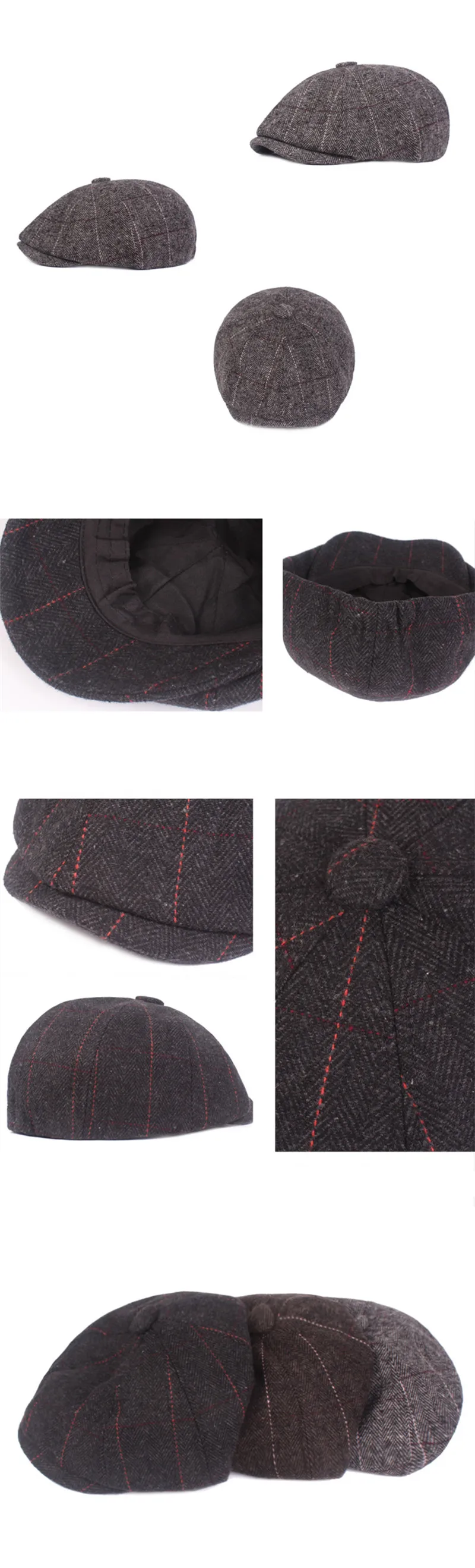 XdanqinX упруго Регулируемый Для мужчин Hat теплый берет осень-зима простой плоской Кепки для Для мужчин брендов Dad's Шапки сомбреро де hombre