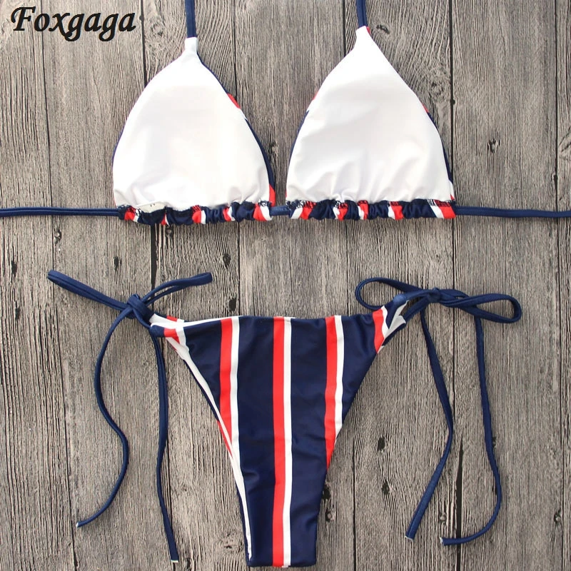 navy stripes bikini (4)