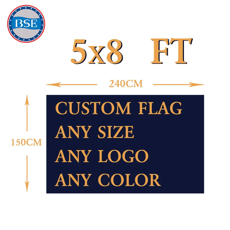 Only For Custom Flag Polyester 150*240cm All Logo All Color Banners