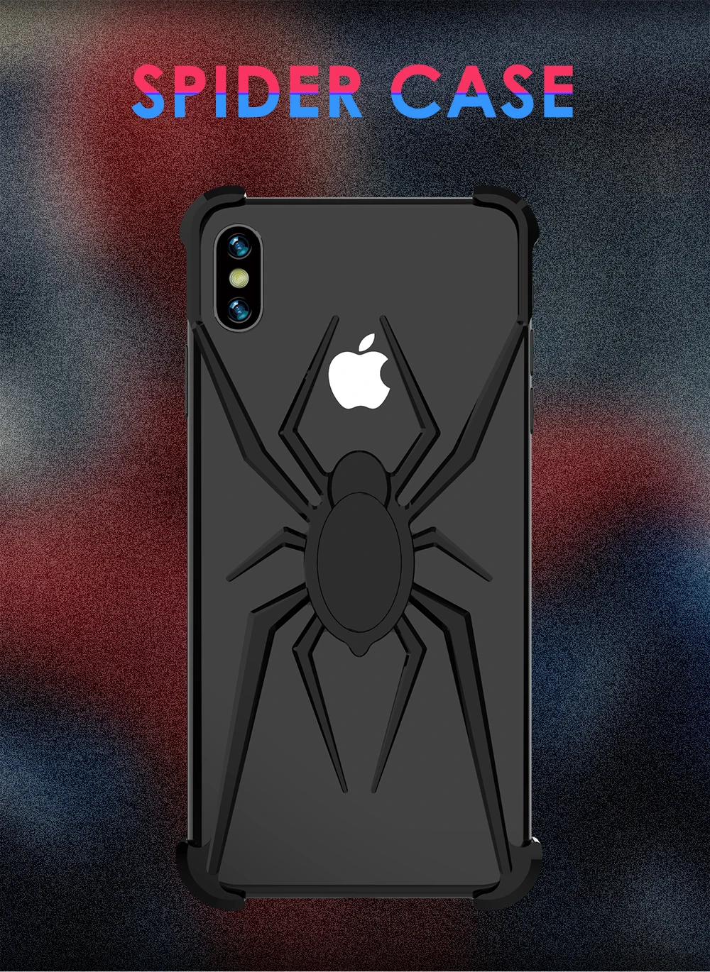 R-JUST Металл паук чехол телефон для iPhone X XS Max XR тяжелые металлические рамы Броня металлический корпус чехол Коке проти