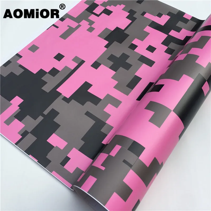 Pink Digital Camo Vinyl  Wrap Film  (10)