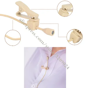 

Skin Tie Clip Voice Lavalier Lapel Microphone for Sennheiser EW G1 G2 G3 Wireless Transmitter - Omnidirectional Condenser Mic