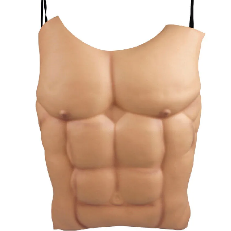Fake Muscle Chritmas Props Cosplay Makeup Halloween Masquerade Ches Costume Funny Chest (2)