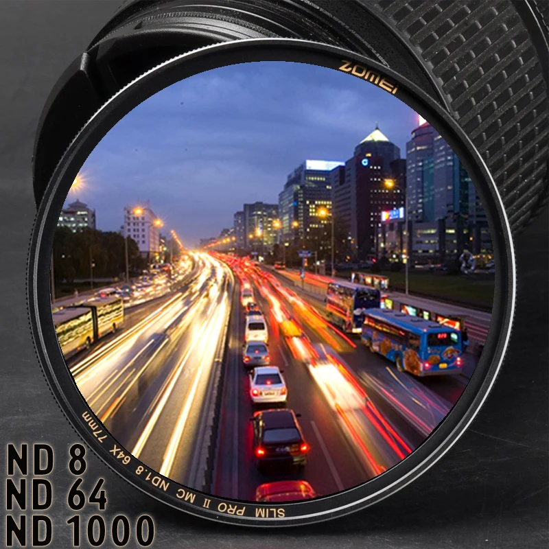 Фильтр нейтральной плотности ND1000 ND64 ND8 фильтр для фотосъемки профессиональный комплект объективов для камеры ND фильтр 58/67/77 мм для Canon Nikon sony
