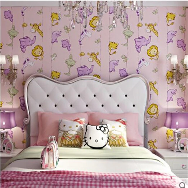 Beibehang Children S Room Wallpaper Bedroom Background Beibehang Children S Room Wallpaper Bedroom Background Warm Animal World Green Living
