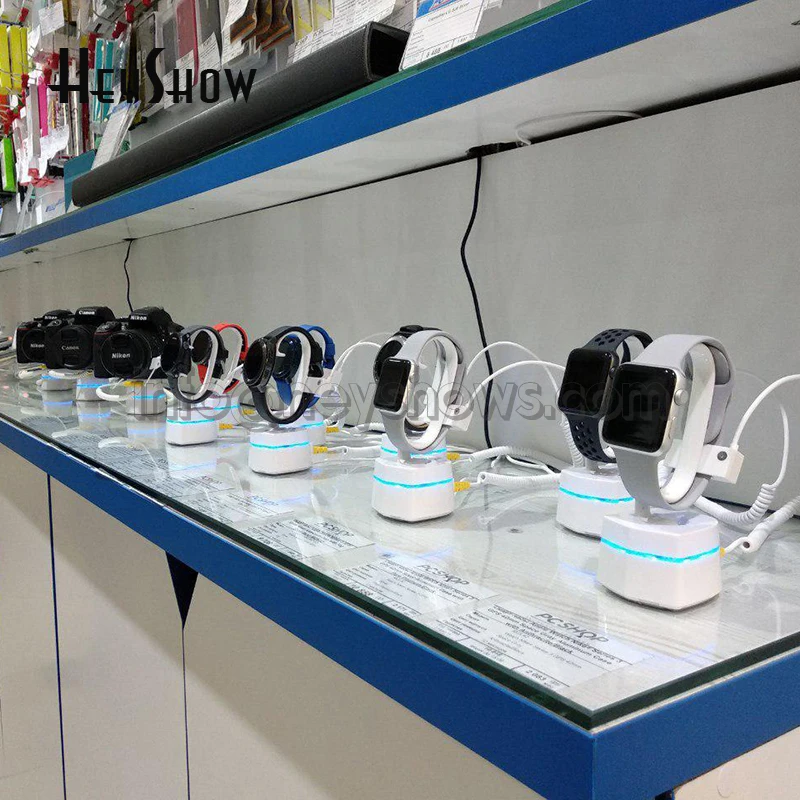 Roubo de Alarme contra Roubo de Segurança Relógio do Sistema de Alarme de Controle sem Fio Assista Display Stand Iver Relógio Sony Anti Titular Maçã 5 Pcs