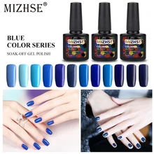 MIZHSE гель лак для ногтей Гибридный маникюрный набор все для полупостоянного Vernis верхнее покрытие УФ светодиодный гель лак для ногтей, маникю...(China)