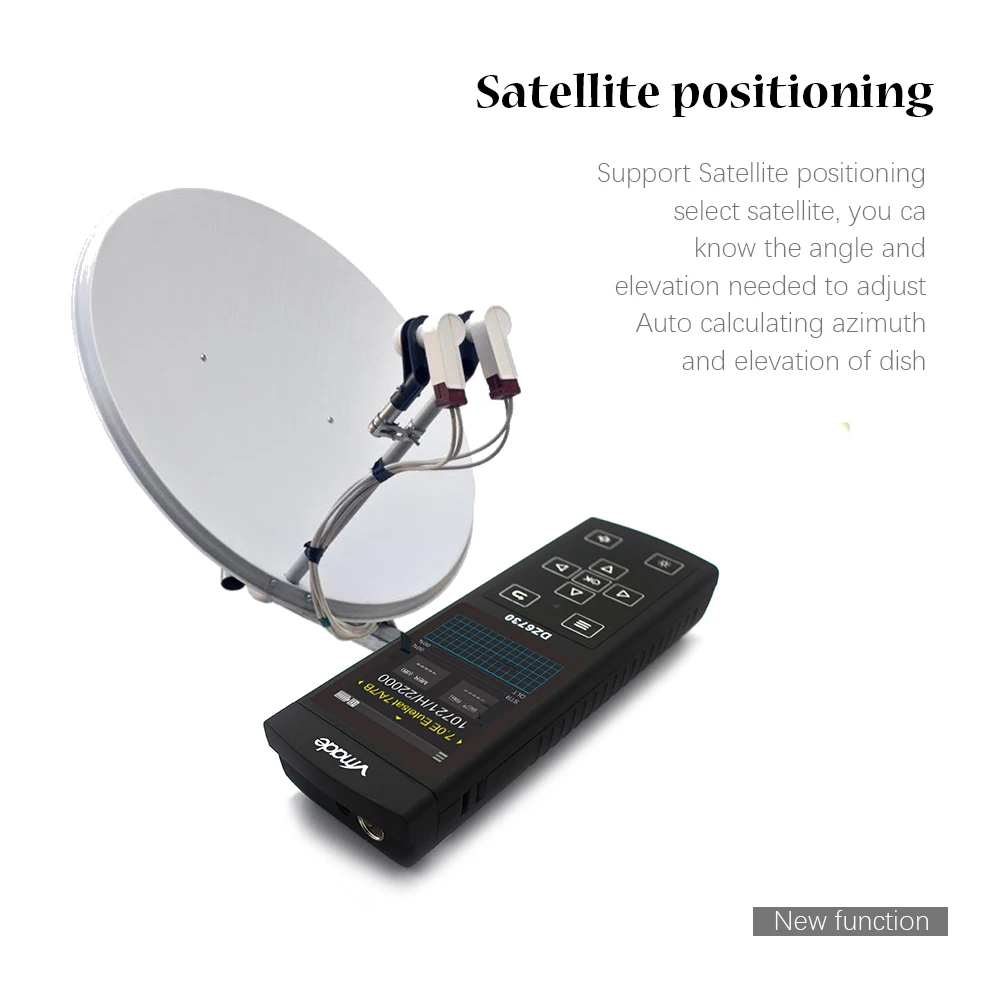 Новейший спутниковый искатель DVB-S2 Full HD 1080P FTA цифровой спутниковый искатель 3,0 дюйма дисплей