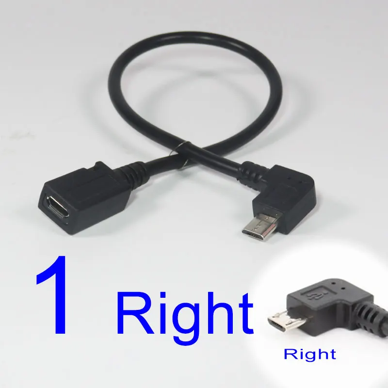 Гибкий Удлинительный кабель micro USB WAKEWO микро гнездо штырь Колено 90 прямоугольный