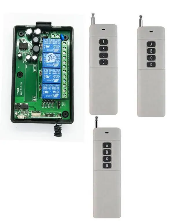 Умный дом универсальный 433.92 м/315 м AC85v~ 250 В 110 В 220 В 230 В 4CH rf беспроводной пульт дистанционного управления Системы ворота дистанционного управления