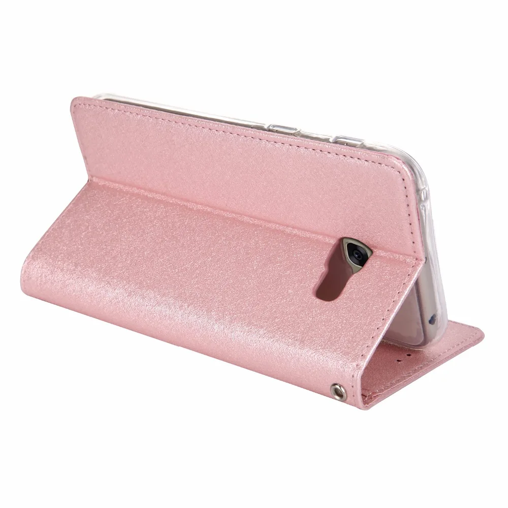 Магнитный Шелковый кожаный чехол-бумажник для samsung Galaxy A5, силиконовый держатель для карт, флип-кейс для телефона samsung A5