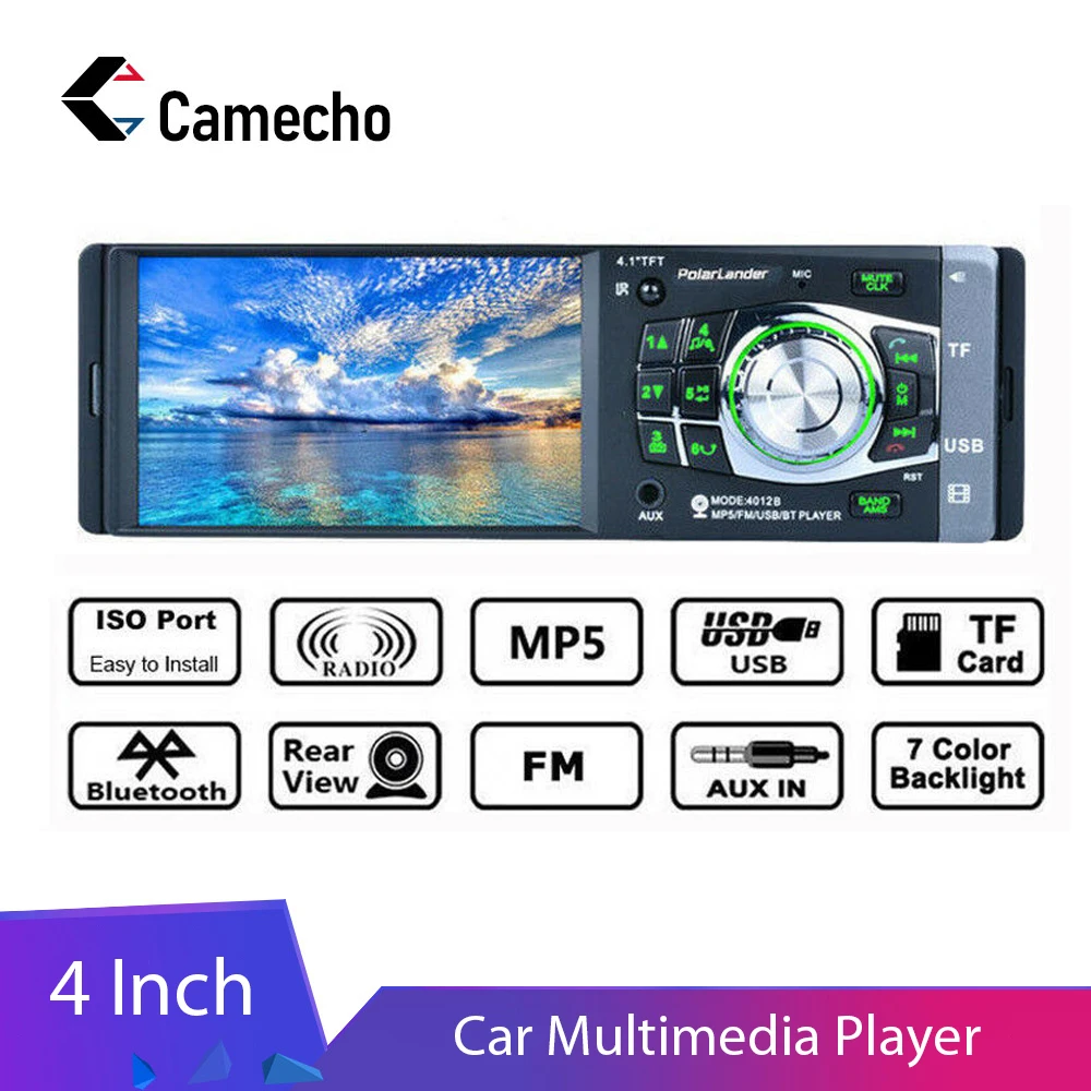 

Camecho 1din car radio MP5 multimedia player Bluetooth Steering Wheel autoradio AUX/USB/FM Audio Stereo radio cassette pl