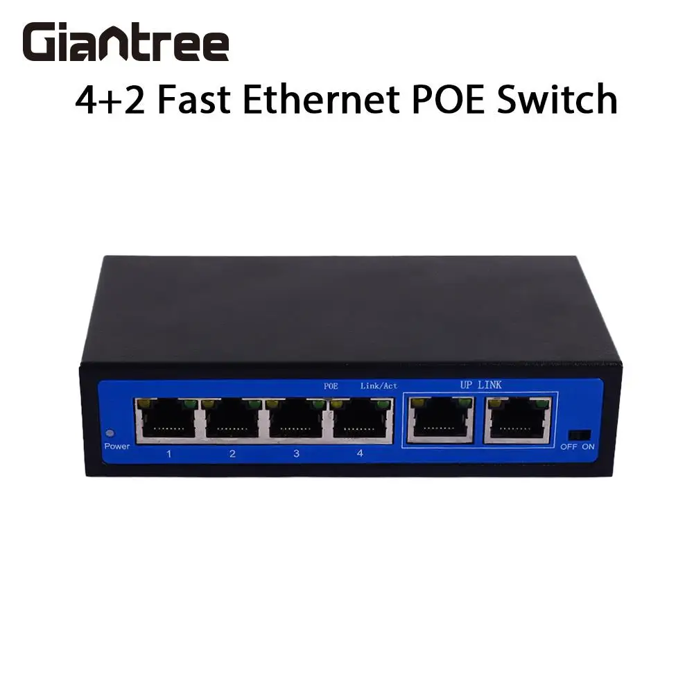 

4 PoE Injector POE Ethernet Switch Network Camera Power Poe Network Switches Router 200M POE Switch