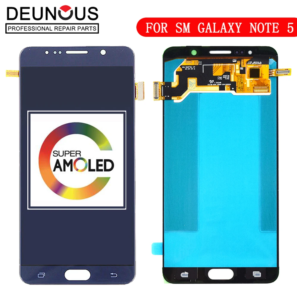 

New 5.7'' SUPER AMOLED Display for SAMSUNG Galaxy Note 5 LCD N9200 N920F N920A N920T N920C N920V N920F Touch Screen Digitizer