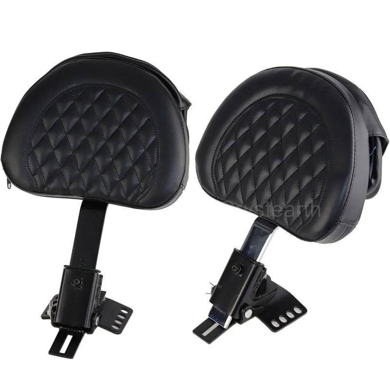 

Motorcycle Motorbike Adjustable Plug-In Driver Rider Backrest Seat Kit For 1997-2016 2014 2015 Harley Touring Road King Glide