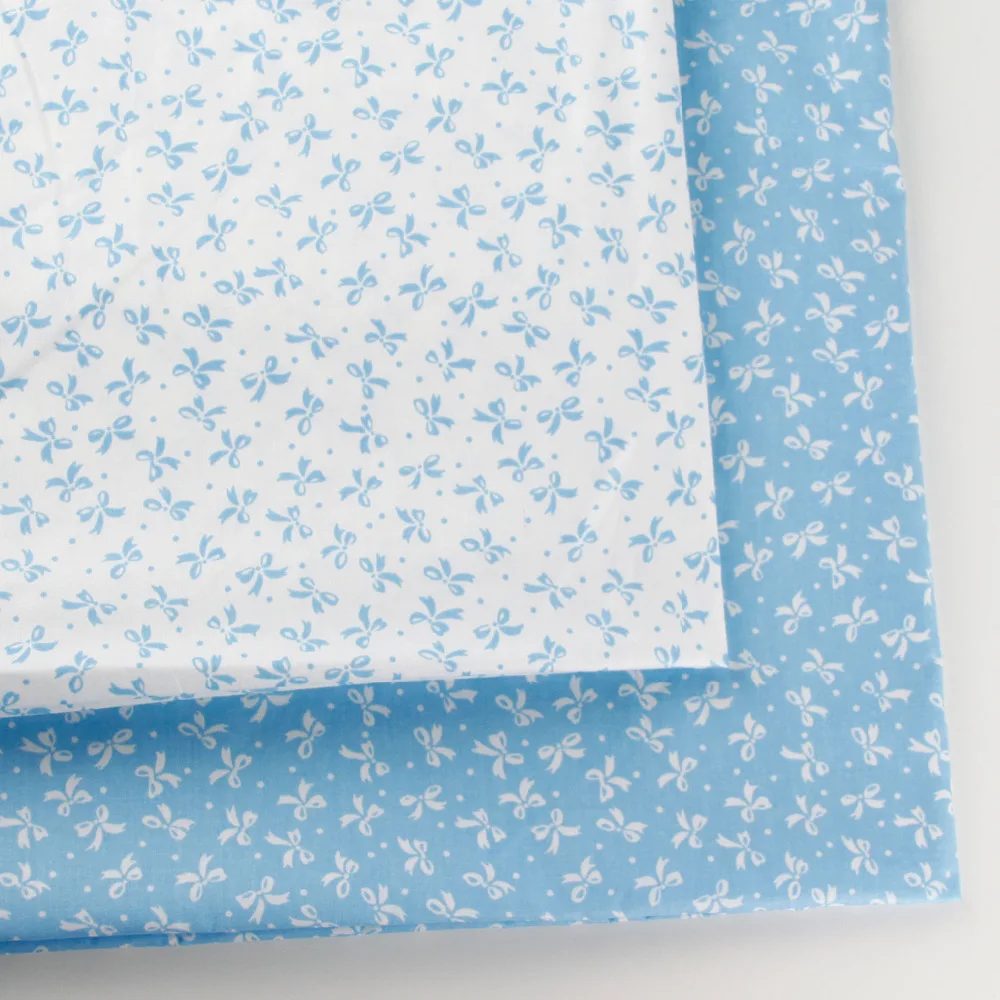 Buy 2pcs/lot blue white bedding fabric 160 cm x 0.5m