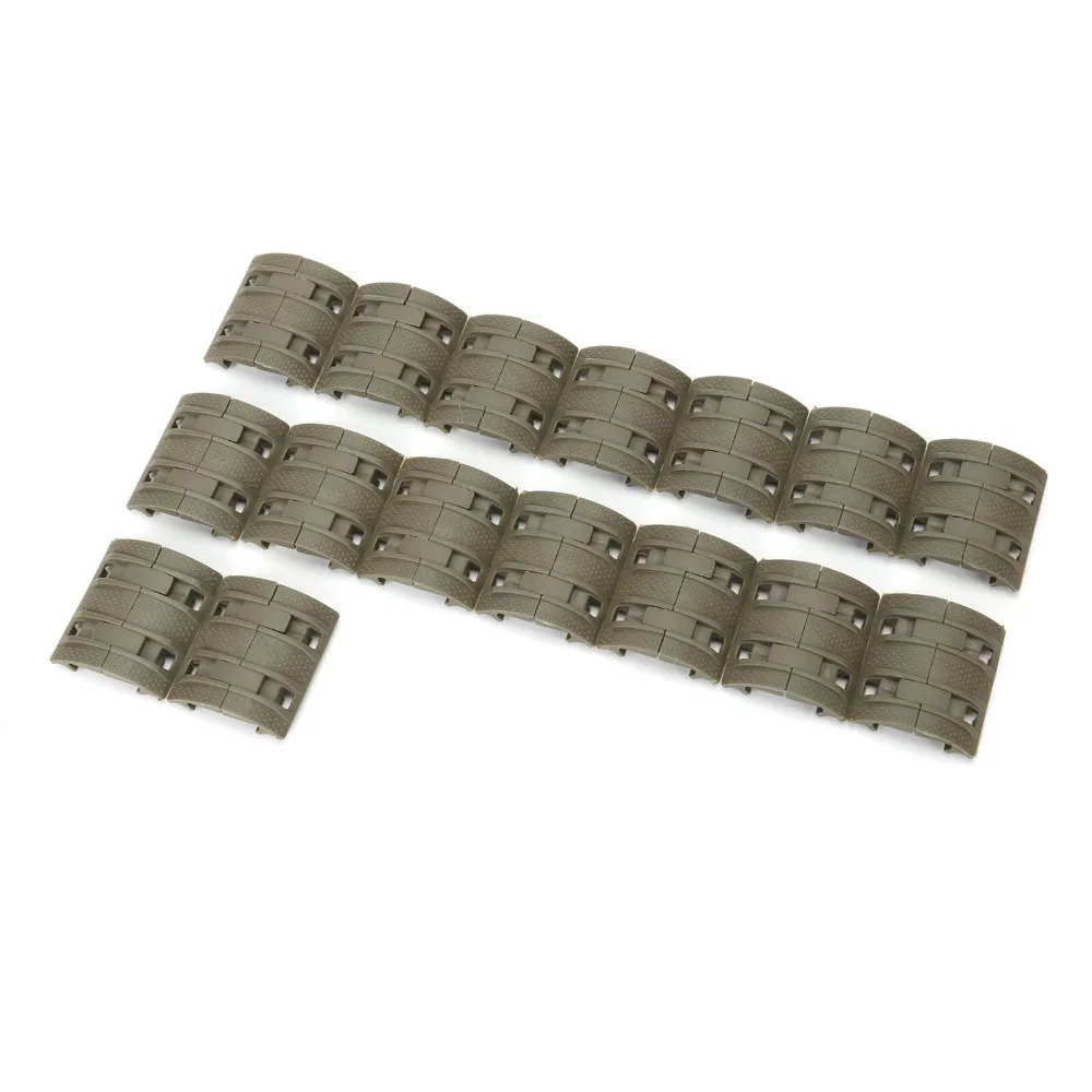 32 шт. Тактический ткач Пикатинни резиновый Handguard Quad Rail протектор Чехлы охотничье оружие gunsoft аксессуары