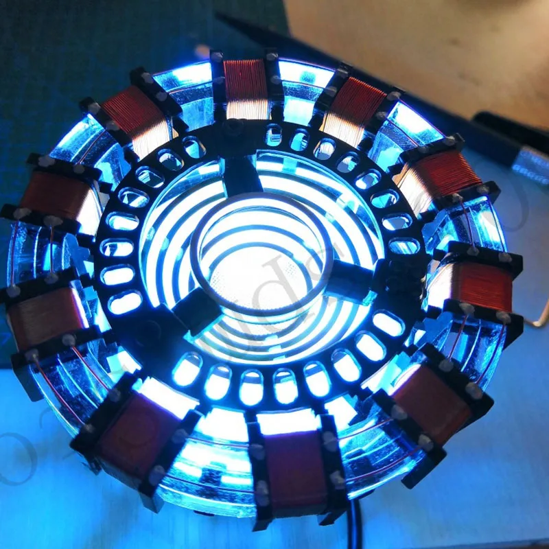 

New Iron Man Arc Reactor Avengers LED Light 1:1 Action Figure MK2 Ironman Reactor Tony Stark Arc Reactor DIY Parts Toys