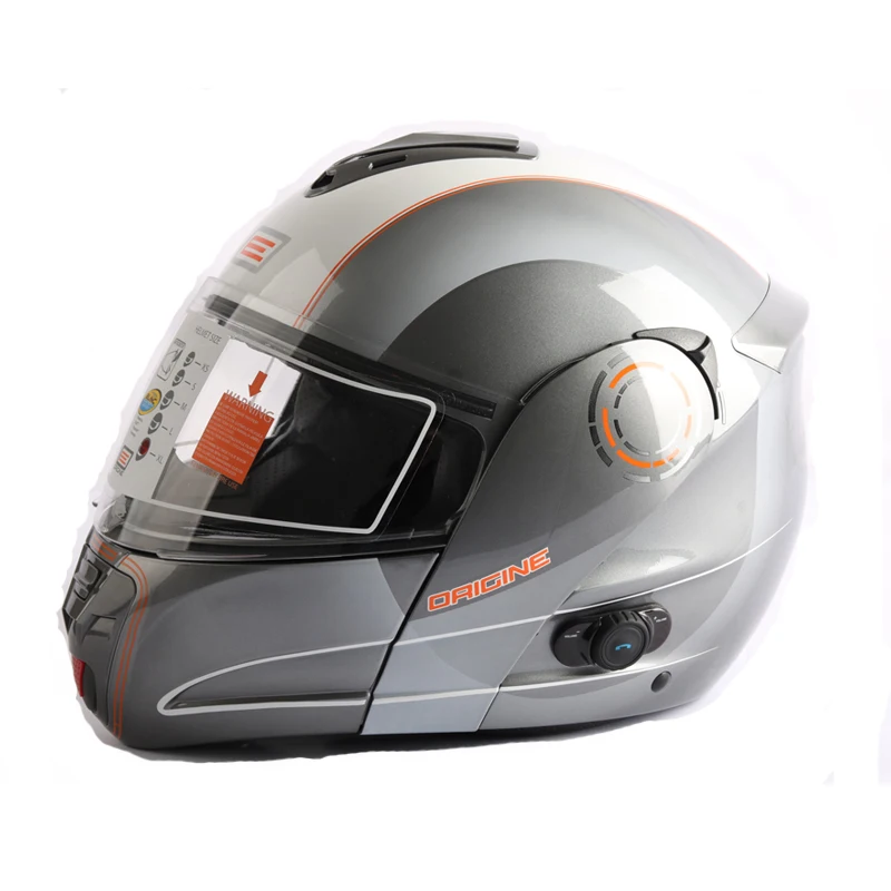 

Motorcycle Bluetooth Helmet ORICINE CE Authenticate Bluetooth Helmet Stereo Headphone Waterproof Wireless as good as LS2 FF370