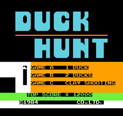 Duck Hunt Region Free 8 бит игровая карта для 72 Pin видео игры плеер