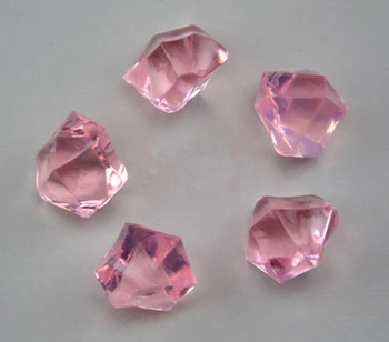 

Free Shipping NEW 20PCS Acrylic Crystal Diamond Pawn Irregular Stone Light Pink Color Game Pieces For Board Game Accessories