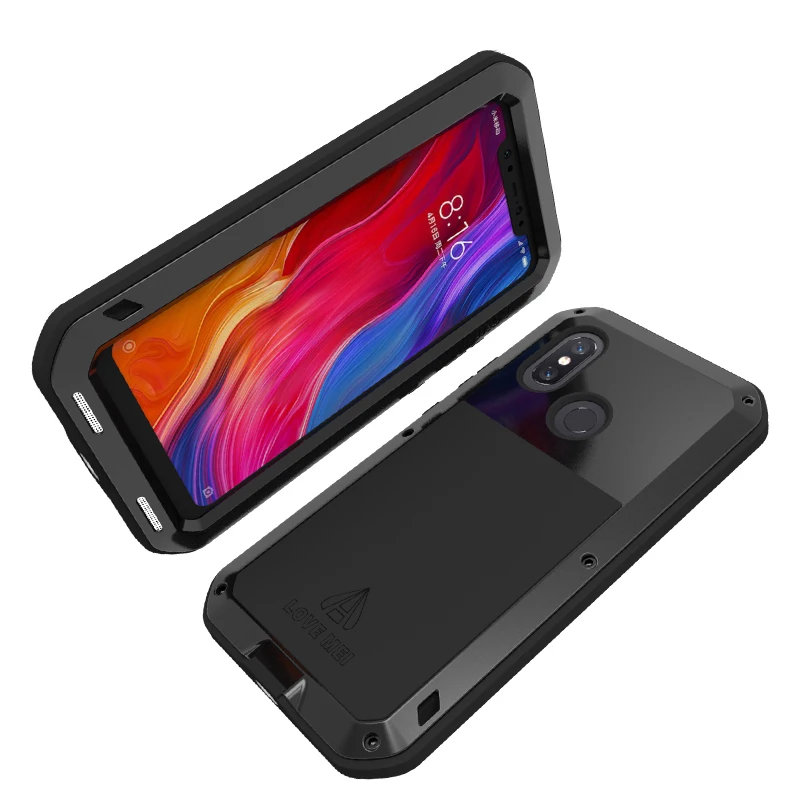 Водонепроницаемый чехол для Xiaomi Mi 8 Mi8 алюминиевый металлический ударопрочный