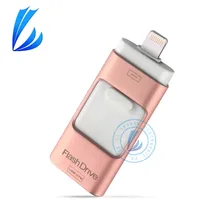 LL TRADER 128GB Storage OTG USB Flash Drive For iOS iPhone 7 iPad Android Flash Drive Metal Pen Drive U Disk Memory USB Stick