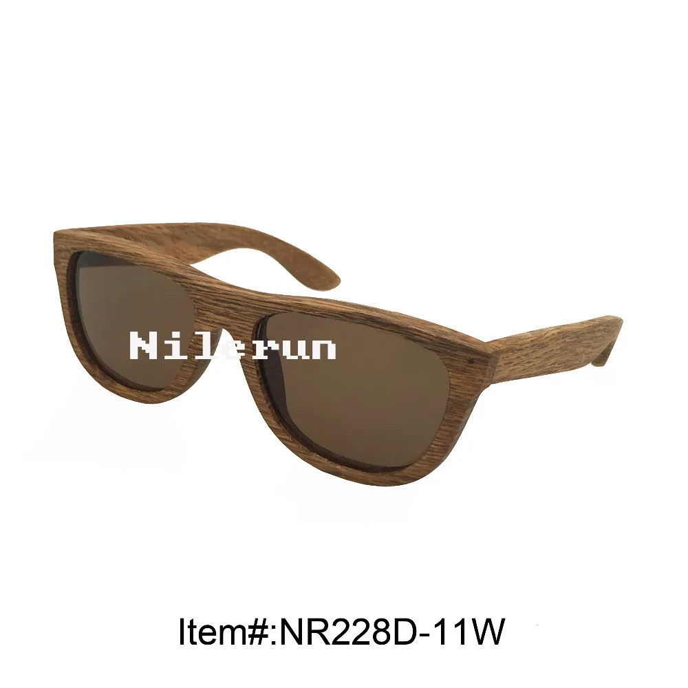 

brown polarized lenses solid wood sunglasses