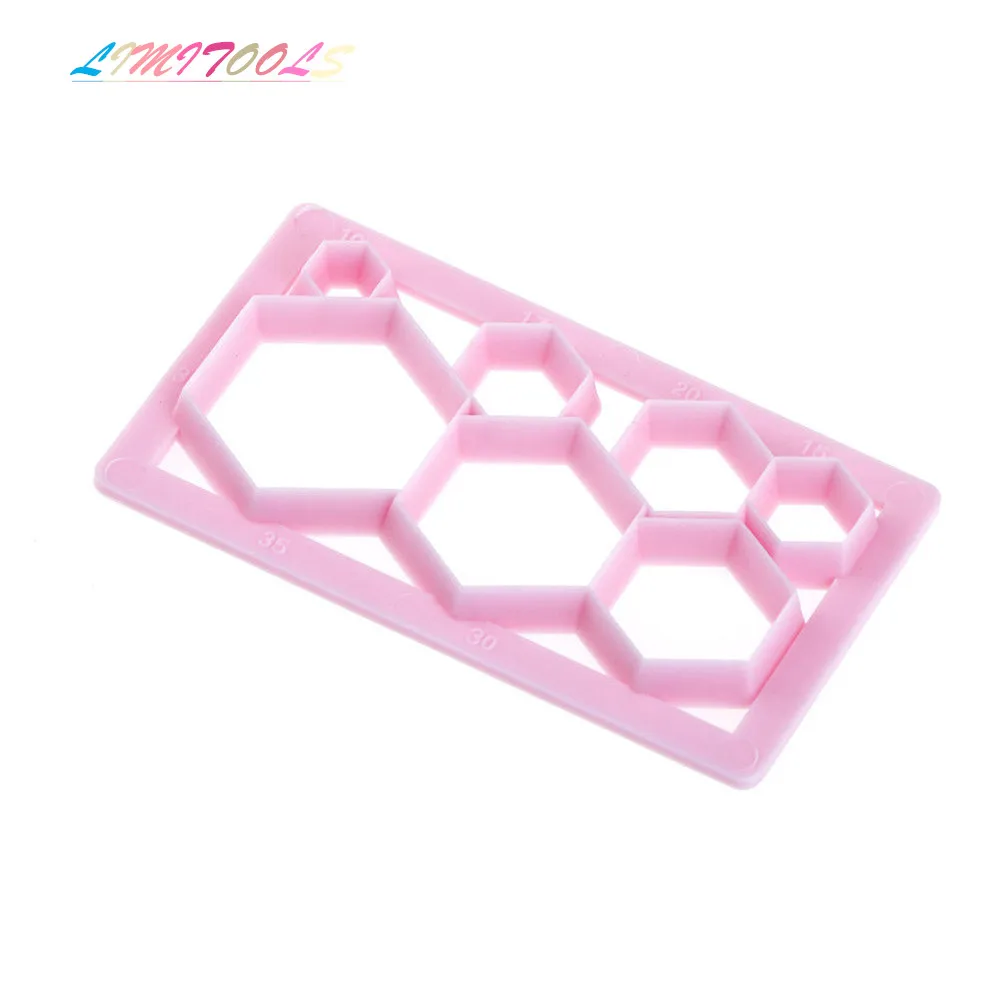 

1PC Regular 7 hexagons Plastic Fondant Cookie Cutter Cake Mold Cupcake Decorating Tool christmas Biscuit Mold Kitchens