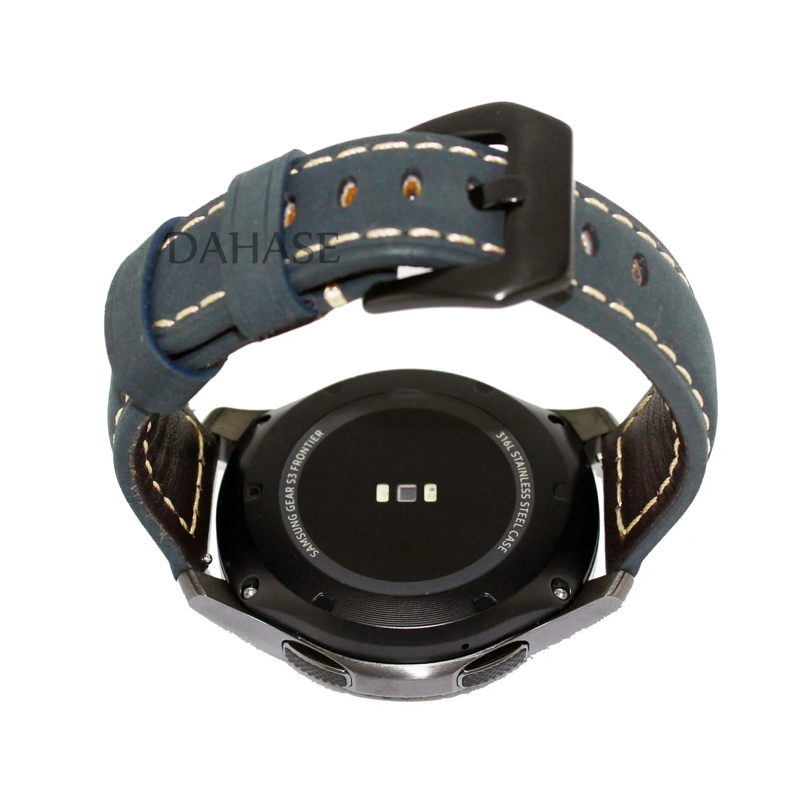 Ремешок DAHASE для часов Samsung Gear S3 Frontier синий и зеленый цвета ремешок из натуральной