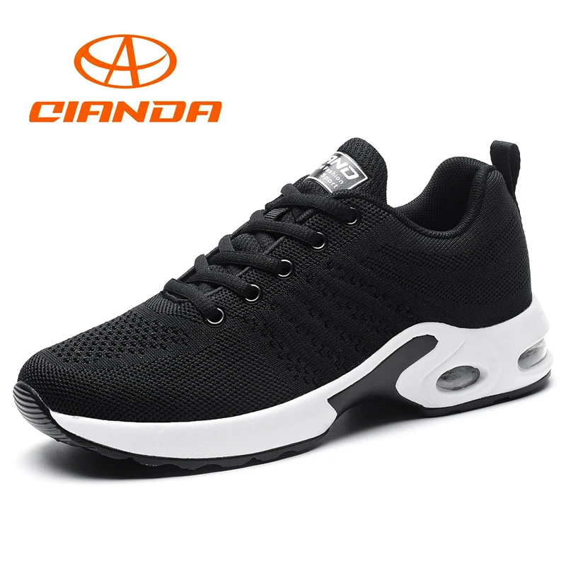 

QIANDA Hot Sale Cushioning Running Shoes For Women Lace-up Sport Shoes Woman Air Outdoor Spring Autumn Walking Jogging Sneakers