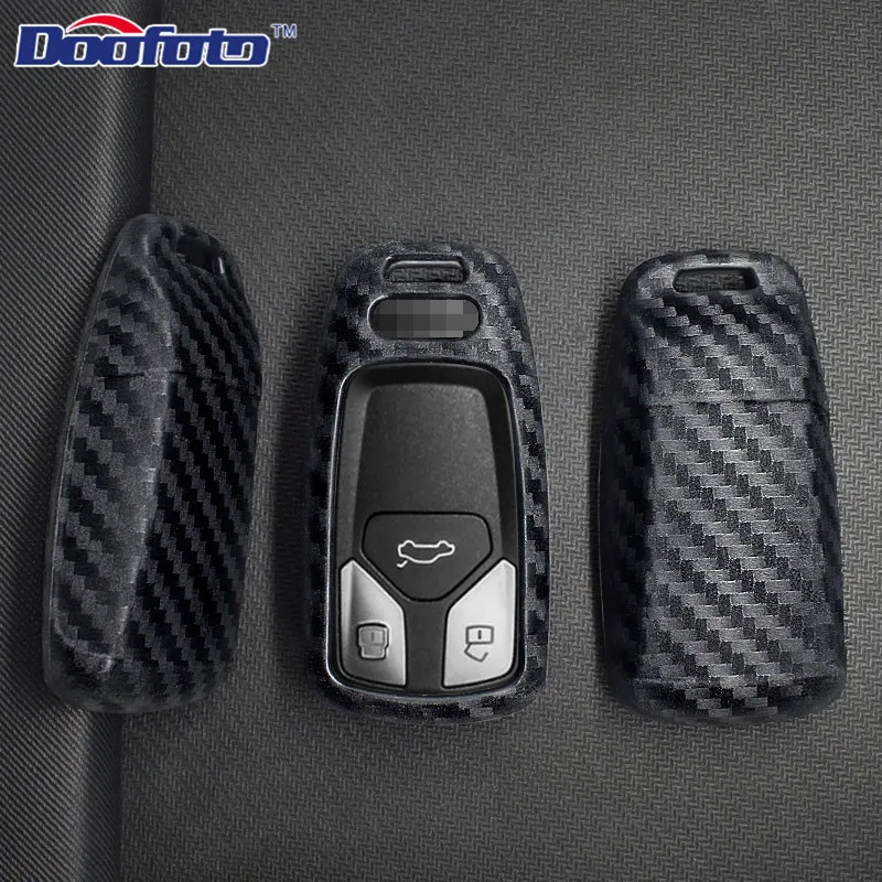 Carbon fiber key cover for AUDI (5)
