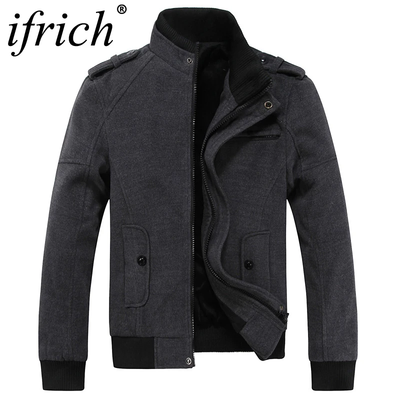 Winter Coat Slim Fit Jacket Men Casual Business Thicken Warm Windbreak