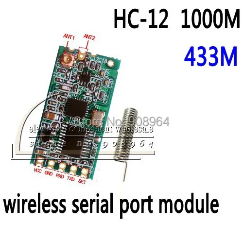 

433Mhz HC-12 SI4463 Wireless Serial Port RF Module HC-12 (1000M) for microcontroller