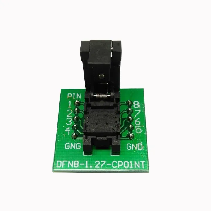 QFN8 DFN8 WSON8 6*8 мм разъем для программирования Pogo Pin тестовый адаптер QFN8-1.27-CPO1PNL Pin шаг 1,27 мм IC гореть в розетке