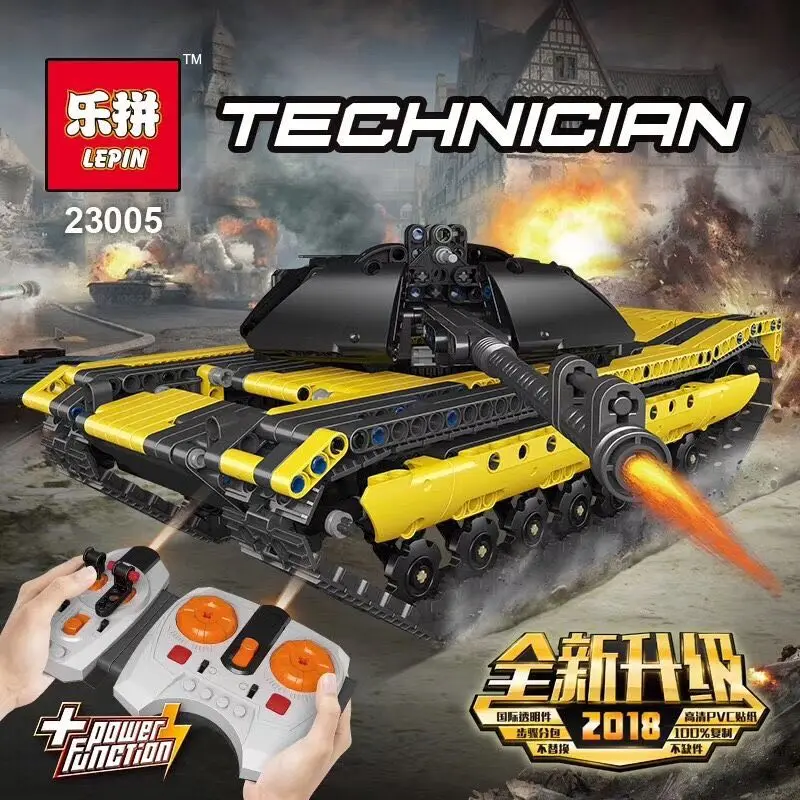 

Lepin 23005 Technic Series 15080Pcs The Remote Control Tank Set Building Blocks Bricks RC Tank Model Kids Toys Christmas Gifts