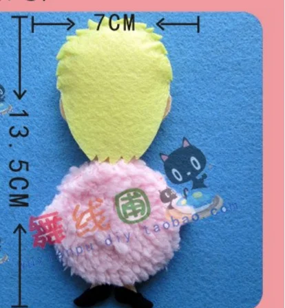 Pirate king Felt kit Non-woven cloth Craft DIY Sewing set Felt Handwork Material DIY needlework supplies
