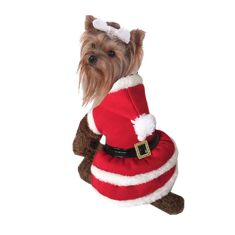 

pet dog christmas clothing Cute dog christmas coat pet clothes christmas sweater red winter Christmas hooded for puppy dog