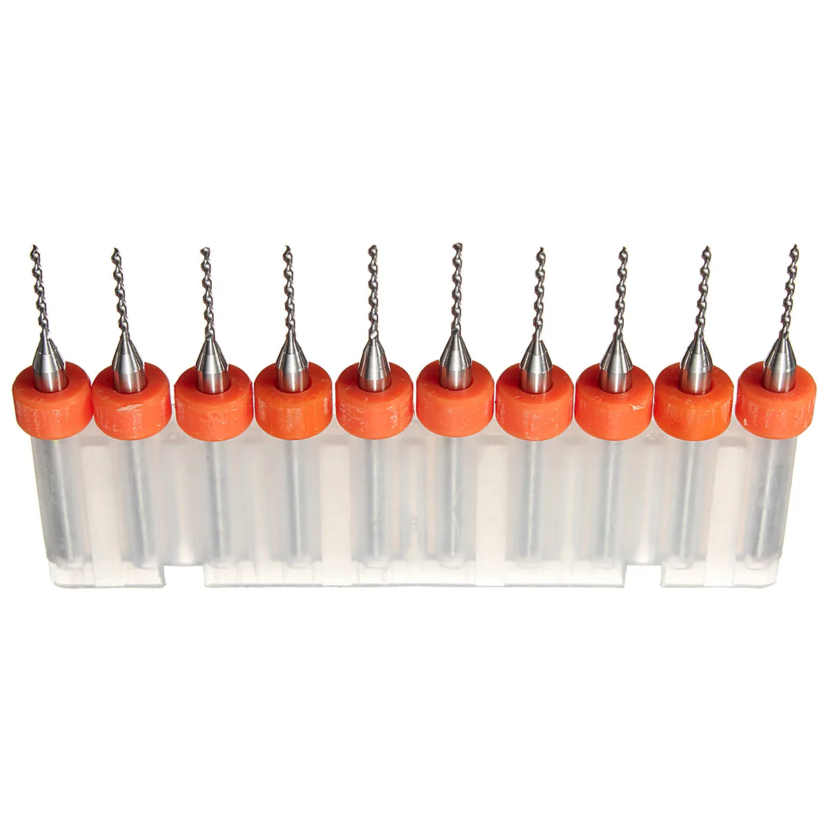 10pcs 0.8mm Print Circuit Micro Drill Bit Board Carbide for PCB CNC Engraving