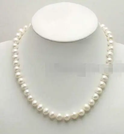 

FREE SHIPPING HOT sell new Style >>>>>SALE Big 11-12mm White High luster Natural freshwater Pearl 17" necklace