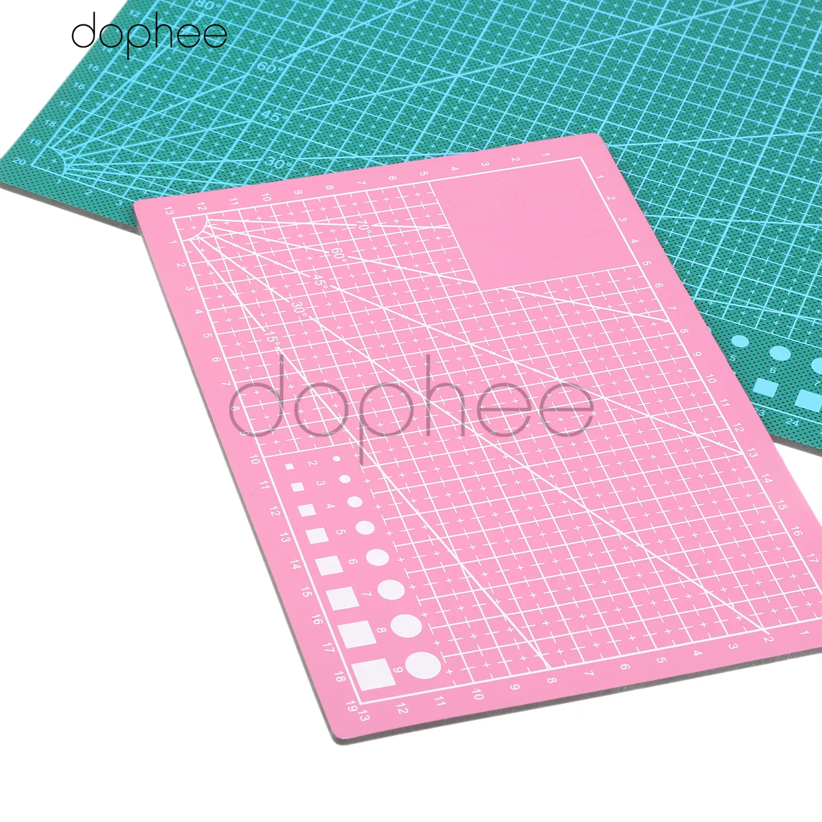 A5~PORTABLE~RED~CUTTING MAT~BOARD~PRINTED GRID LINES~QUILTING~CRAFT~CARDS~ART~