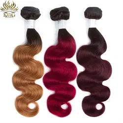 Rey Pelo Ombre Paquetes de Cabello Humano Onda Del Cuerpo Armadura Brasileña Del Pelo Paquetes # 1B / 30 / 1B / 27 / 1B / 99J Miel Rubia Remy Armadura Del Pelo Humano Rey Pelo Ombre Paquetes de Cabello Humano Onda Del Cuerpo Armadura Brasileña Del Pelo Paquetes # 1B / 30 / 1B / 27 / 1B / 99J Miel Rubia Remy Armadura Del Pelo Humano