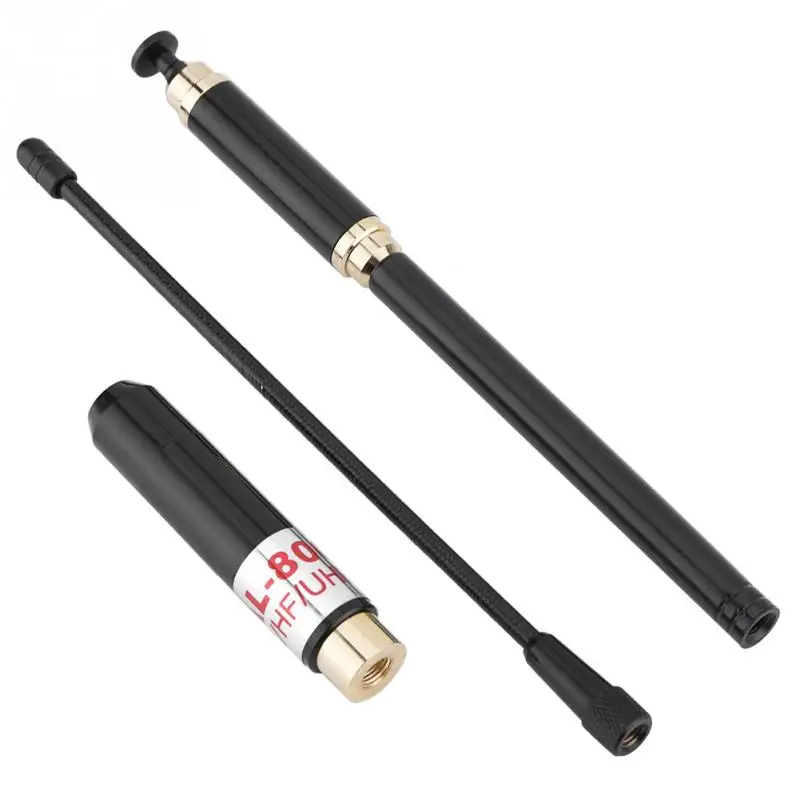 Dual Band SMA-Male Telescopic Antenna VHF//UHF High Gain For YAESU Two Way Radio