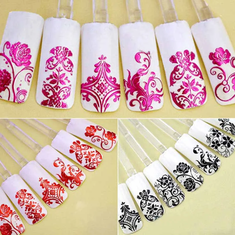

Nail art 3D Sticker Phototherapy Adhesive Sticker Carapace Pet Nail Sticker 108PCS 8 Color Optional Mixed wholesale