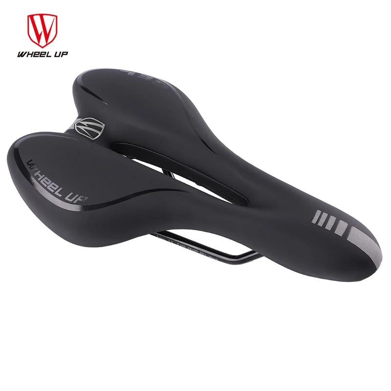 

WHEEL UP Breathable GEL Filling Bike Saddle Bicycle PVC Leather Comfortable Road Mountain Bike Seat Thick Pad Hollow Bike Saddle