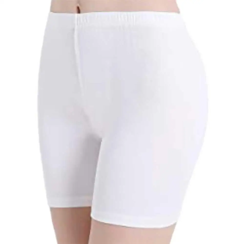 Seamless Underwear Pants Women Girls Soft Safety Short Pants Breathable Underwear Bottoming Quick Dry Shorts - Цвет: White