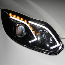 Car Styling for Ford Focus Headlights 2012-2014 LED Headlight for Focus Head Lamp LED Daytime Running Light LED DRL Bi-Xenon HID Car Styling for Ford Focus Headlights 2012-2014 LED Headlight for Focus Head Lamp LED Daytime Running Light LED DRL Bi-Xenon HID