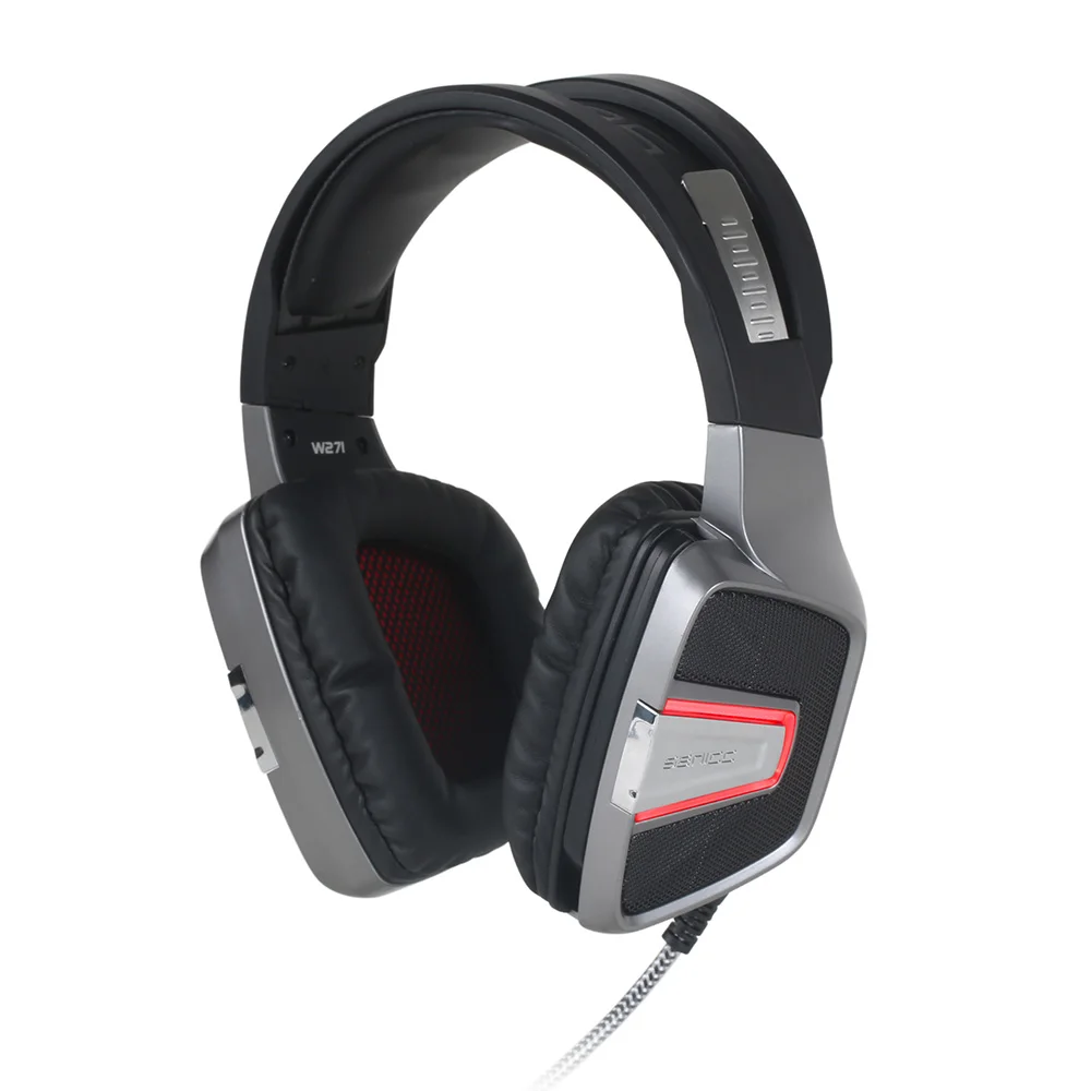 

Original SENICC W271 Wired Gaming Headset USB Headphones with Sound Card, LED Light and Microphone For PS4 PC Games
